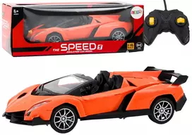Lean Toys Nuotoliniu būdu valdomas sportinis automobilis RC 1:16 oranžinis