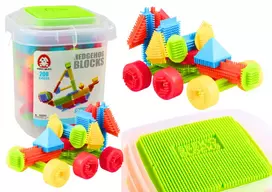 Lean Toys 200 dalių spalvotų kaladėlių rinkinys su dėže