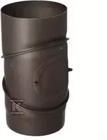 Krzys Pol 90 LAIPSNIŲ ALUKNĖ SU VALYMU DN 200, JUODA