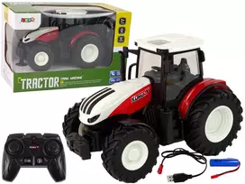 Nuotoliniu būdu valdomas traktorius Lean Toys, mėlynas