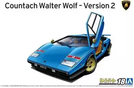 Aoshima Lamborghini Countach Walter Wolf V2 1/24 surinkimo modelis 06383