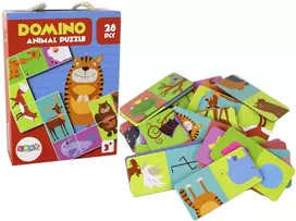 Loginis žaidimas-dėlionė Domino Gyvūnai, 28 d.
