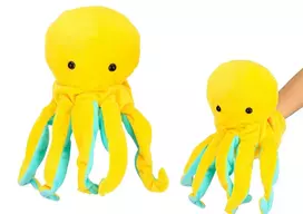Pliušinis žaislas Aštuonkojis, geltonas, 25 cm