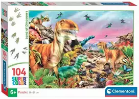 Clementoni Dėlionė 104 vnt. - Dinozaurų žemė