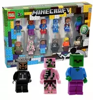 Malplay Minecraft tipo figūrėlių rinkinys 12 vnt.