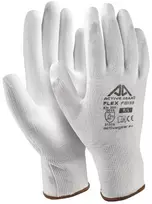 Active Gear Baltos poliuretano pirštinės XL 12 vnt.