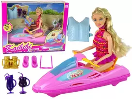 Lean Toys Lėlės rinkinys Motorinė valtis