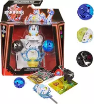 Bakugan Pradedančiųjų rinkinys 3 figurki kolekcjonerskie Atak Specjalny Mantid Titanium Dragonoid Trox Spin Master