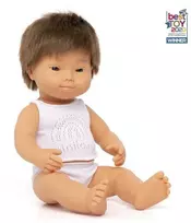 Miniland lėlė berniukas (su Dauno sindromu, 38 cm.)