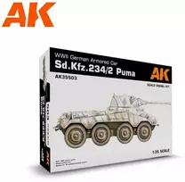 AK Interactive Sd.Kfz. 234/2 Puma vokiečių šarvuotis, 1/35, rinkinys