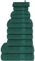 Rankšluostis Rankšluosčių rinkinys, 12vnt., žali, 100% medvilnė, 360g/m²