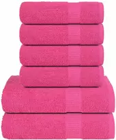 Rankšluostis Rankšluosčių rinkinys, 12vnt., rožiniai, 100% medvilnė, 360g/m²