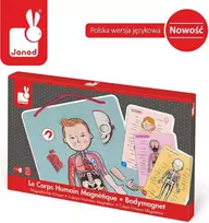 Janod magnetinė dėlionė Žmogaus kūnas J05491