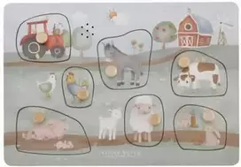 Little Dutch Medinė dėlionė su garsais Ūkis