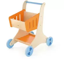 Viga Toys Medinis pirkinių vežimėlis vaikams VIGA