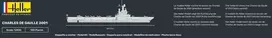 Heller lėktuvnešis Charles de Gaulle 1/400 surenkamas laivo modelis