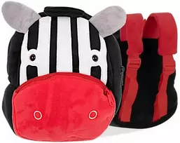 Vaikiška minkšta kuprinė zebras