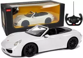 Radijo bangomis valdomas automobilis Porsche 911 Carrera S Rastar 1:12 baltas