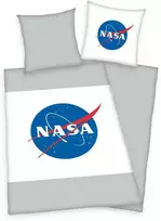 Herding ‘NASA‘ Patalynės komplektas vaikams, baltas/pilkas