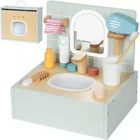 Tooky Toys Medinis vonios kambario rinkinys vaikams Toilet Bathroom