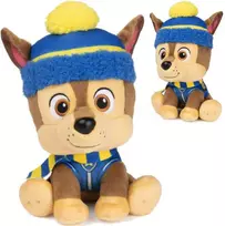 Paw Patrol Chase mielas žiemos talismanas su kepure ir skara Dog Minkštas pliušinis 18 cm Gund Spin Master