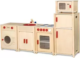 Viga Toys VIGA Wooden Huge Natural Kitchen Set FSC Certified