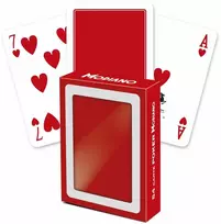 Poker Club F/N kortos (raudonos) Modiano