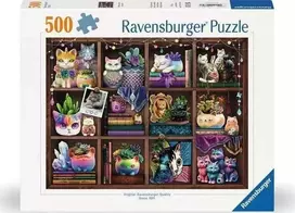 Ravensburger Dėlionė 500 vnt. - Katės ir sukulentai