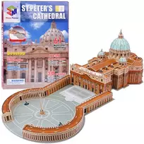 Dėlionė Jokomisiada 3D Puzzle St. Peter's Basilica Vatican 61 pcs spatial puzzle ZA1578