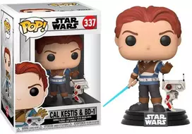FUNKO POP! Vinilinė figūrėlė: Žvaigždžių karai – Cal Kestis ir BD-1, 10 cm