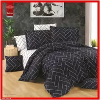 100 proc. medvilnės patalynės komplektas - Antklodės užvalkalas 200x200 cm. + pagalvės užvalkalai 50x70 cm. (2 vnt.)