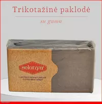 Trikotažinė elastinga medvilnės paklodė su guma 100/140/160/180/200x200+30cm. pilka - Pilka - 100x200+30cm.