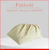 Paklodė su guma 100/140/160/180x200+30cm. - 100x200+30cm.