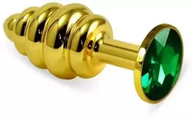 LOVETOY Gold Spiral Plug Žalias