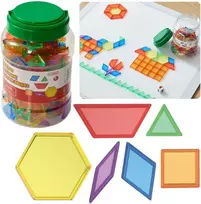 MASTERKIDZ Montessori Klojimo Rinkinys Tangram Mozaika 140 el.