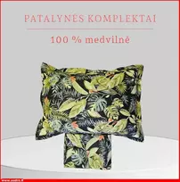 Medvilnės pagalvės užvalkalas - 50x70 cm. be užtrauktuko