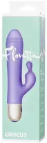 Toyfa Vibratorius su klitorio stimuliacija Flovetta Crocus, silikonas, violetinė, 17,5 cm