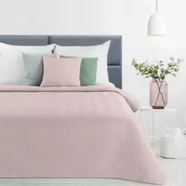 Eurofirany Euro užuolaidos CHON/LIN/3/ROŽINĖ 220X240 ROŽINĖ Lovatiesė