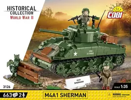M4A1 Sherman 663 blokai Cobi Klocki