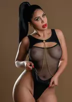 Daring Intimates Juodos spalvos kombinezonas su aukštu juosmeniu