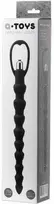Toyfa A-TOYS, Analinė vibracinė grandinėlė, silikonas, juodas, 32,7 cm