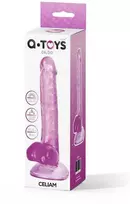 Realistiškas dildo A-Toys iš TOYFA Celiam, TPE, violetinė, 20,5 cm