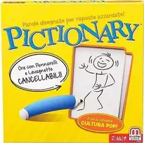 Ecost Prekė po grąžinimo Mattel Games - Pictionary, Stalo Žaidimas Šeimoms ir Vaikams nuo 8 metų, DP (Atnaujinta)