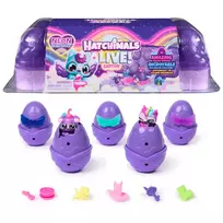 Žaislinių figurėlių rinkinys Hatchimals Alive Neon Rainbow Carton