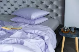 MIEGO GURU PREMIUM satino patalynės komplektas “Levander” (TC300) 200x200cm
