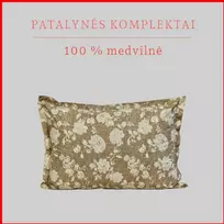 Medvilnės pagalvės užvalkalas - 70x70 cm. be užtrauktuko