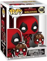 FUNKO POP! Vinilinė figūrėlė: Marvel: Deadpool & Wolverine - Deadpool & Headpool, 9 cm