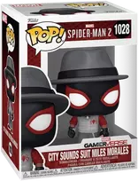 FUNKO POP! Vinilinė figūrėlė: Marvel: Spider-Man 2 - City sounds suit Miles Morales, 9 cm