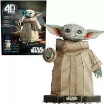 Dėlionė 4D Build Star Wars Star Wars Grogu Baby Yoda 3D modelio figūrėlė, kurią reikia surinkti