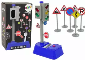 Edukacinis kelio ženklų rinkinys Lean Toys, 9 d.